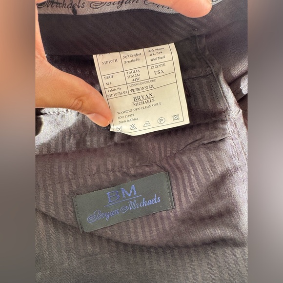 New Bryan Michaels Red Velvet Tuxedo Dress Pants - Picture 5 of 5